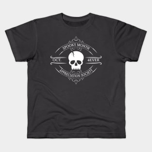 Spooky Month Appreciation Soceity. Kids T-Shirt